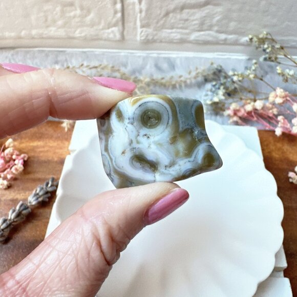 Set of 6 Ocean Jasper Tumbles - Picture 6 of 11